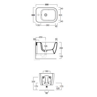 Биде подвесное Simas Henges HE19 nero matt*1 черное матовое